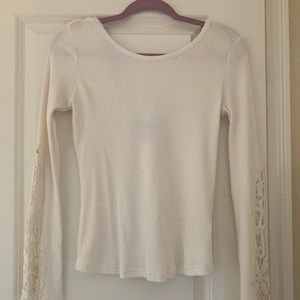 Ivory long sleeve top